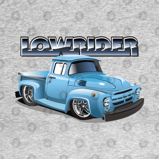 Cartoon lowrider pickup by Mechanik